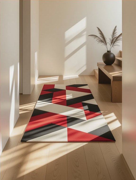 rug and floor contrast