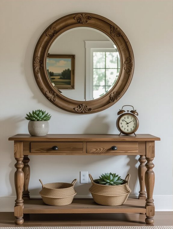 rustic charm with vintage elegance