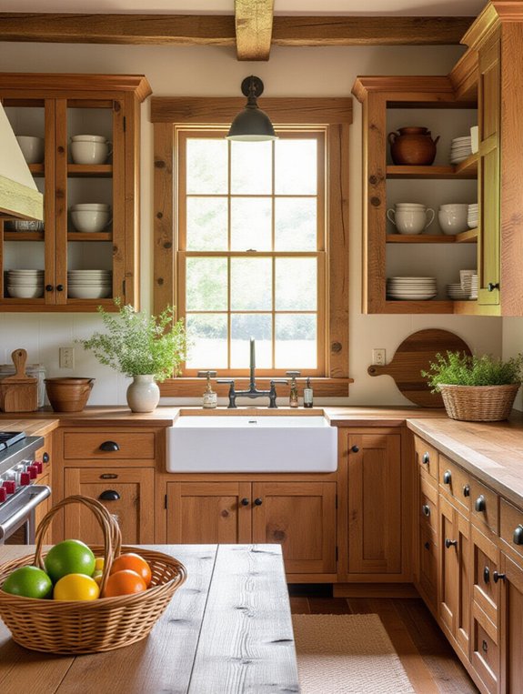 rustic custom built ins charm