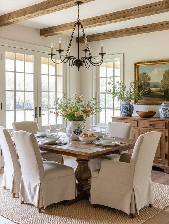 rustic dining room charm