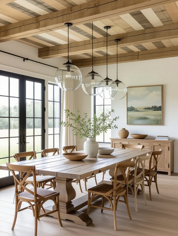 rustic farmhouse dining warmth