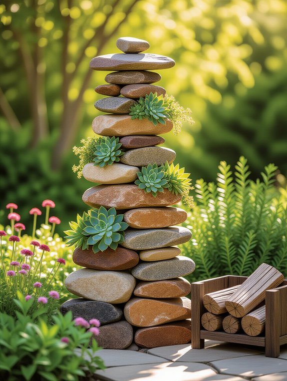 rustic firewood holder ideas
