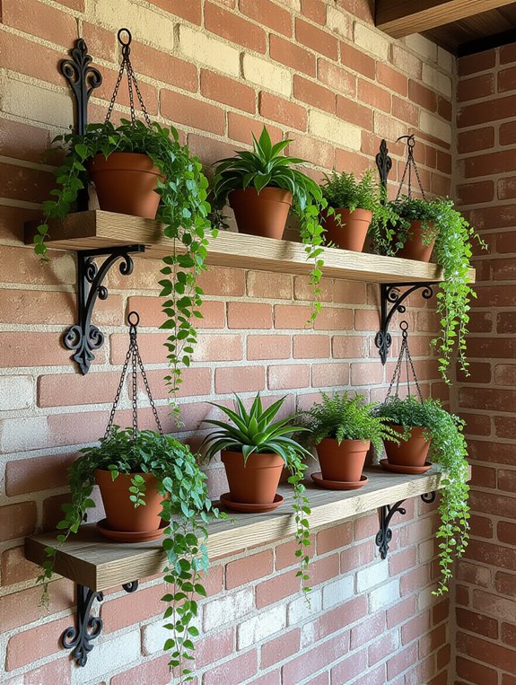 rustic hanging plant decor