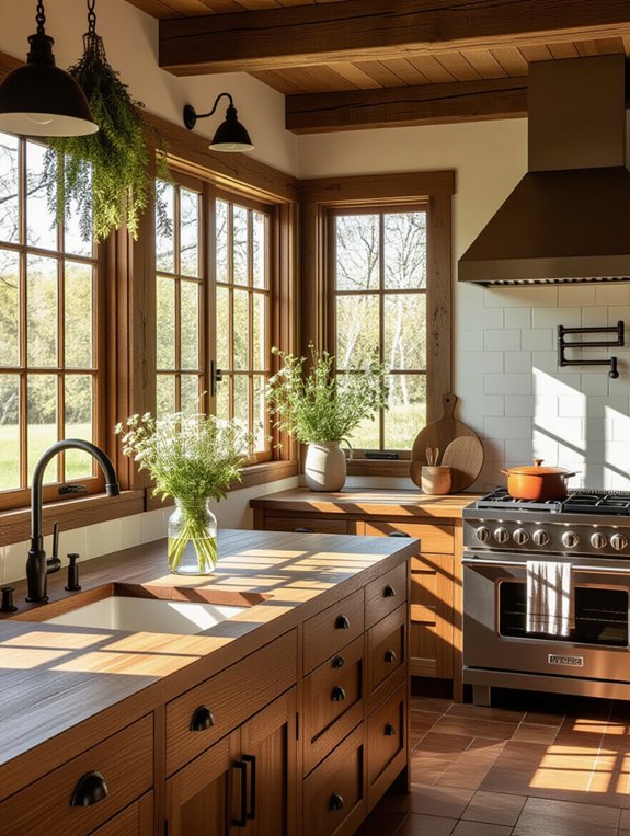 rustic kitchen natural elements