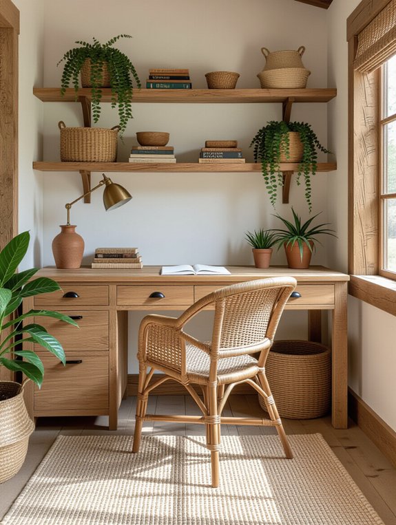rustic rattan chair design