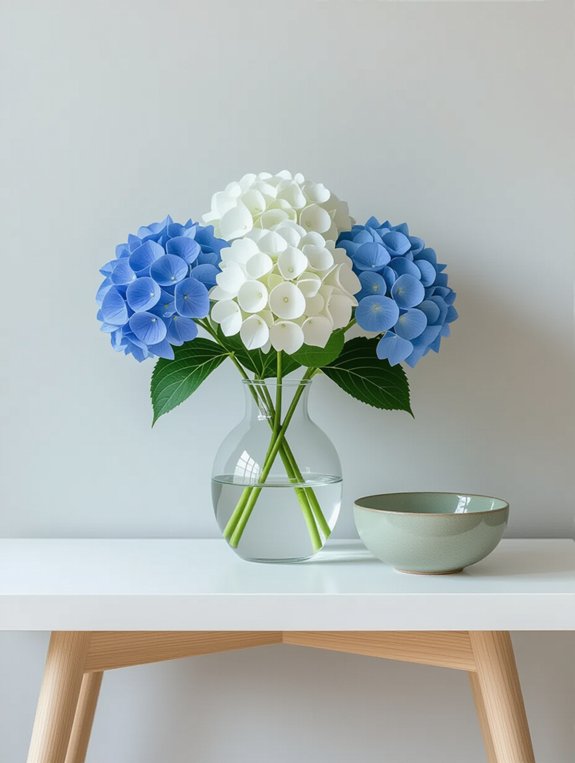 scandinavian console table decor