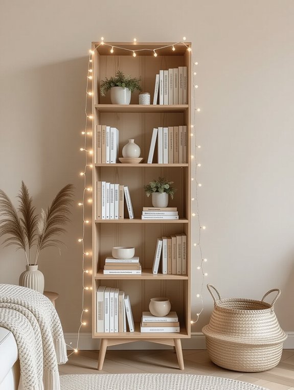 scandinavian tall bookshelf elegance