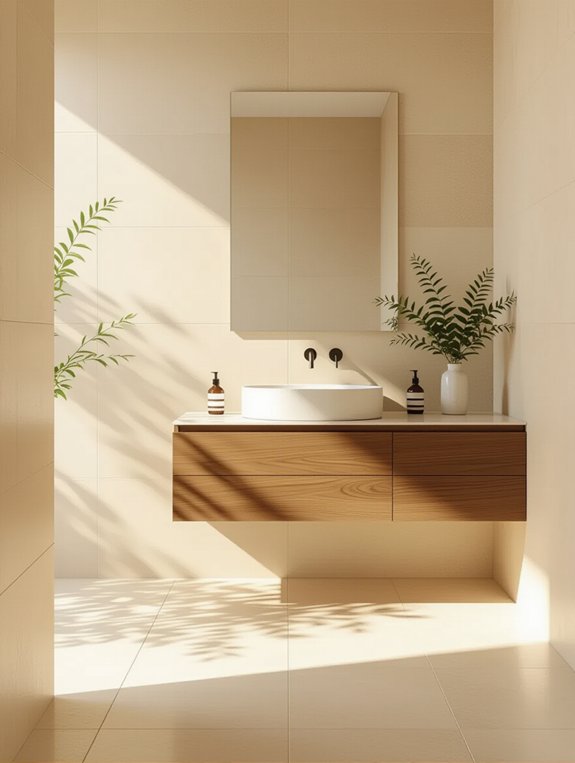 seamless beige and wood