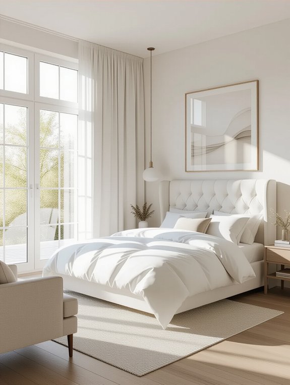 seamless open bedroom design