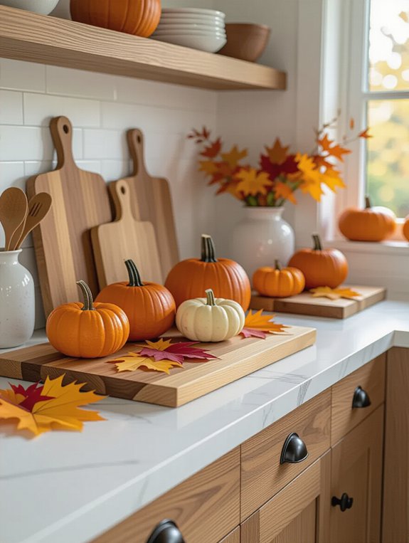 seasonal cutting board display