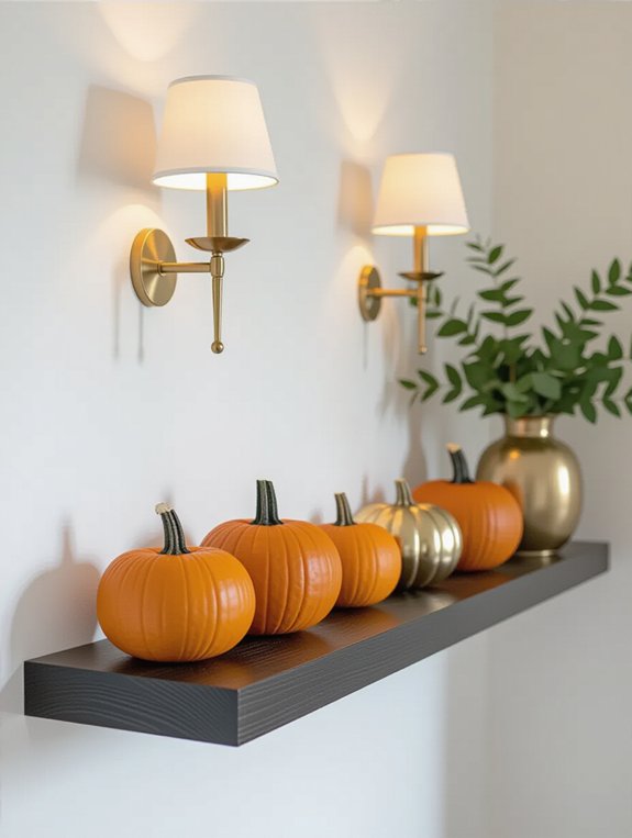 seasonal decor shelf rotation