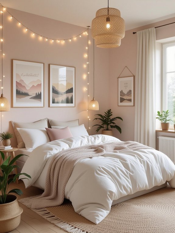 serene bedroom with calming elements