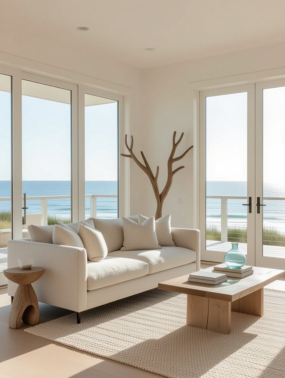 serene coastal living room