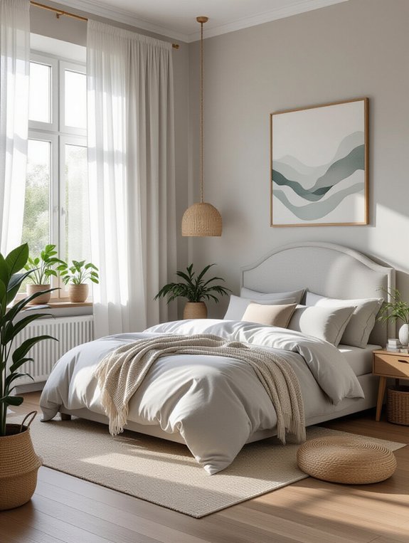 serene gray nature retreat