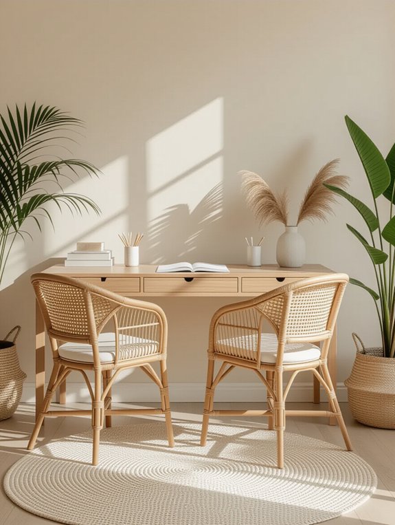 serene rattan chair sanctuary