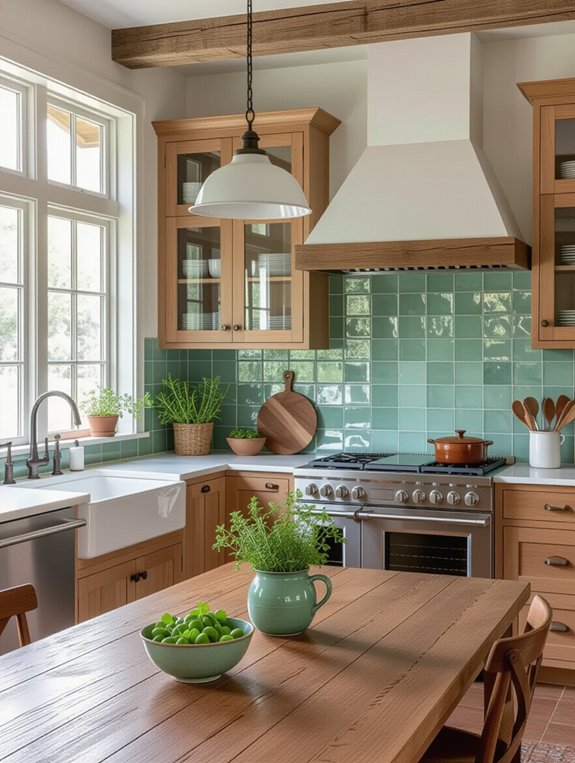 serene seafoam kitchen oasis