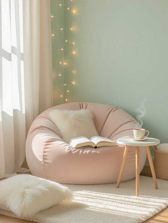 serene soft pastel oasis