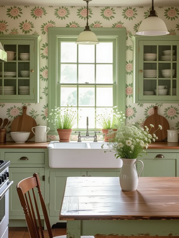 serene vintage kitchen retreat