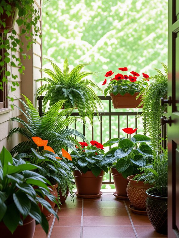 shade loving balcony plants