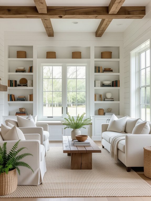 shiplap modern farmhouse living