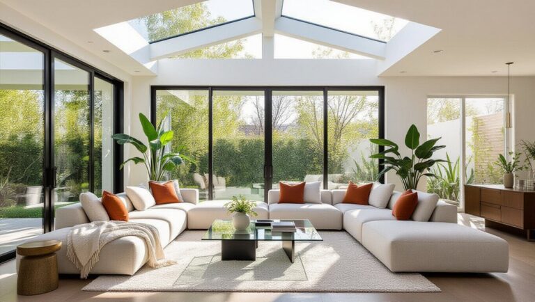 skylights and sectional sofas