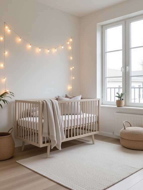 sleek cozy serene nursery