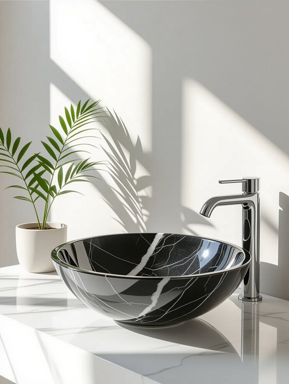 sleek elegant minimalist sinks