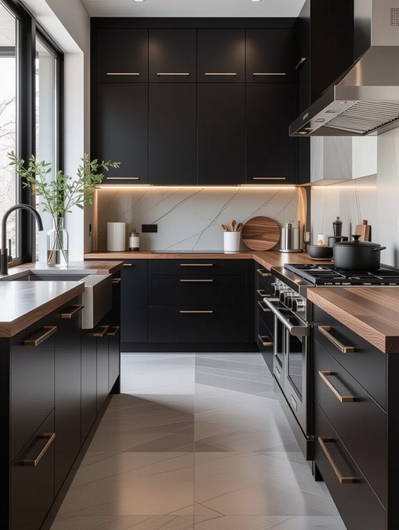sleek minimalist kitchen design