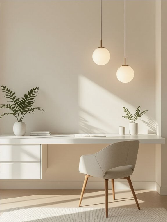 sleek organized minimalist workspace