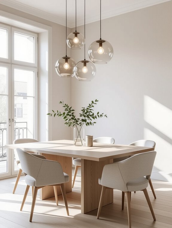 sleek scandinavian dining elegance