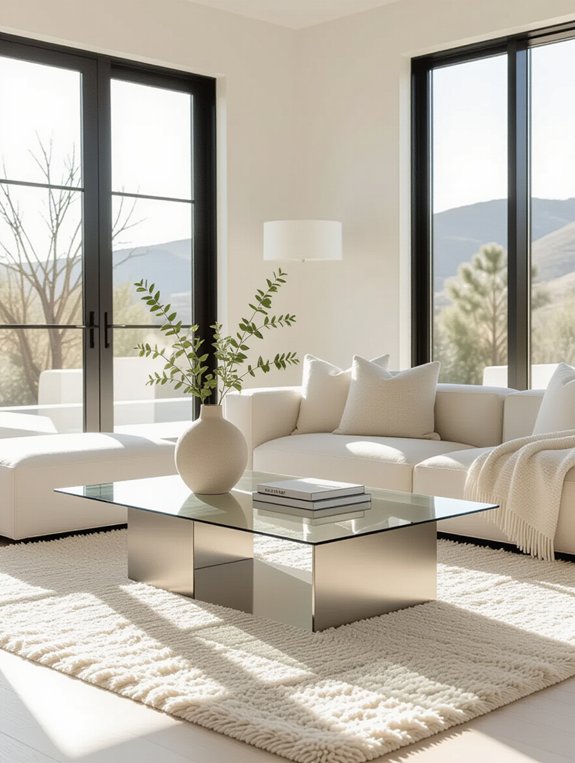 sleek simple serene coffee tables