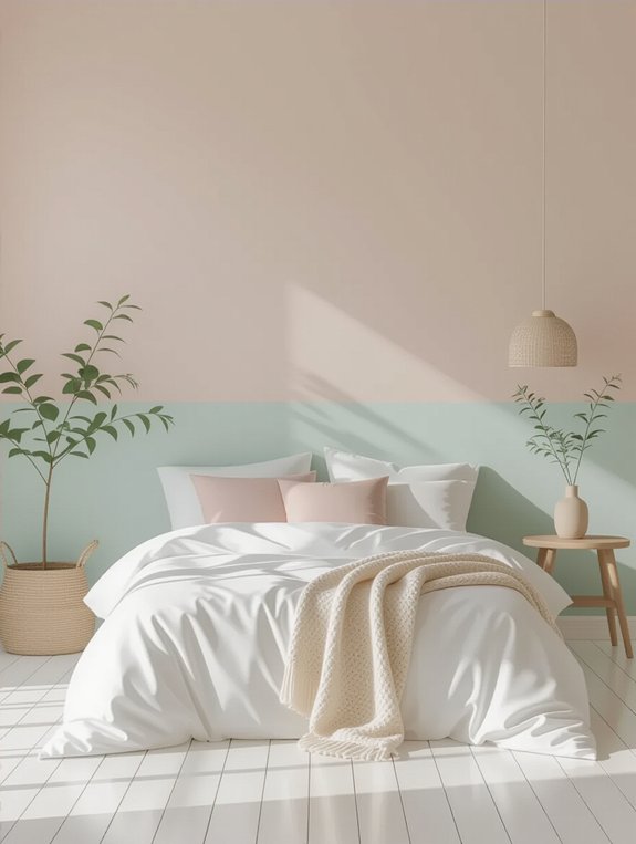 soft pastel bedroom accents