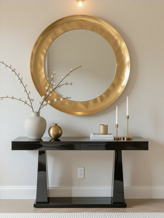 sophisticated black and gold