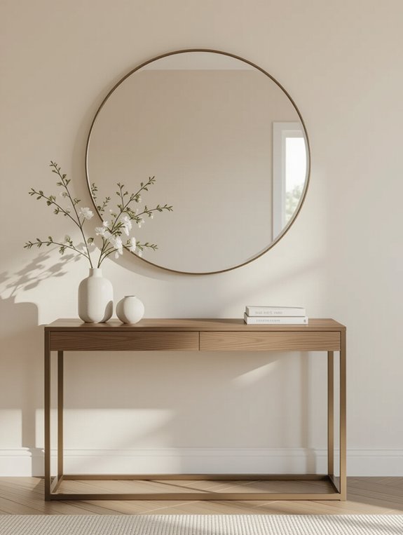 sophisticated custom console table
