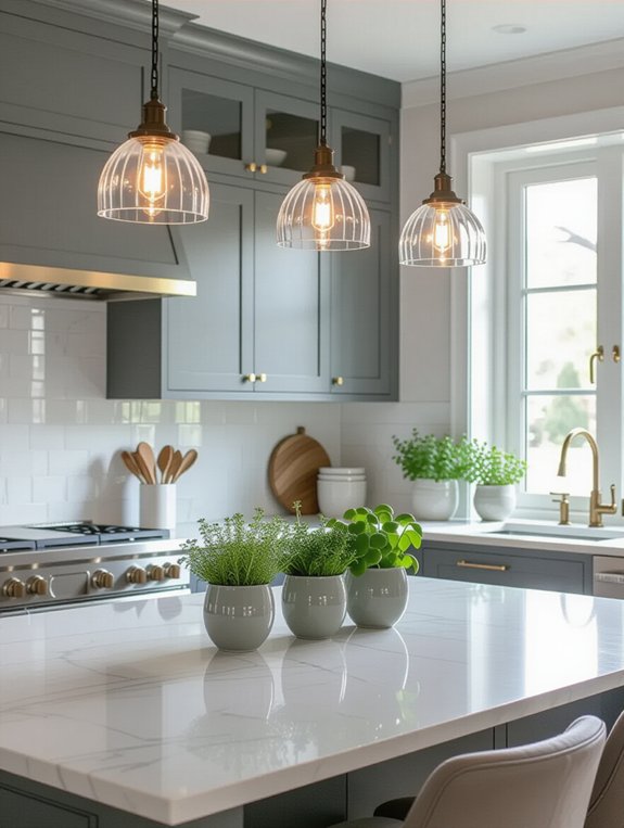 sophisticated gray kitchen elegance