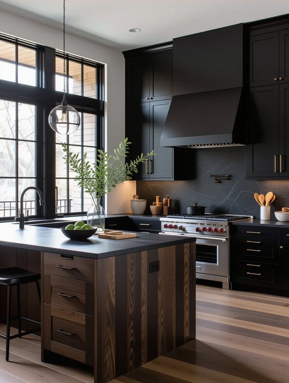 sophisticated urban kitchen oasis
