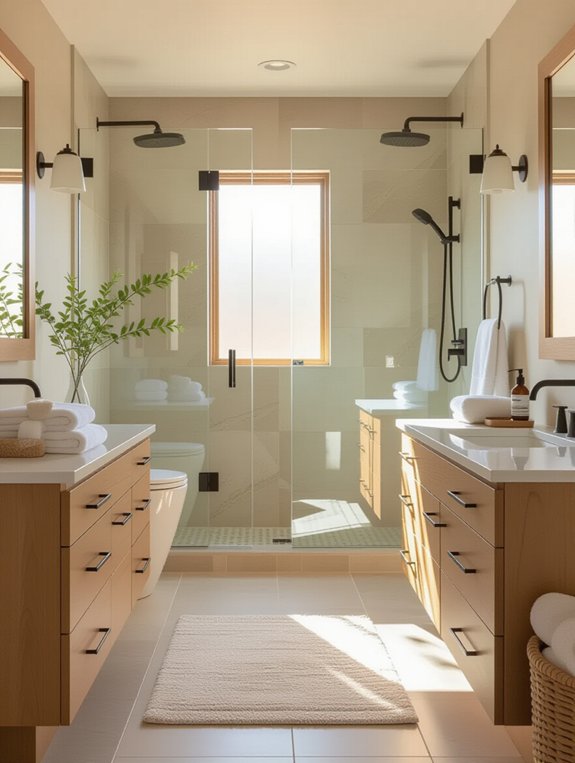 spa inspired warm maple retreat