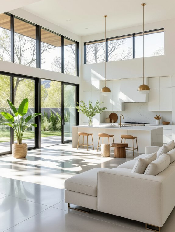 spacious clean organized living
