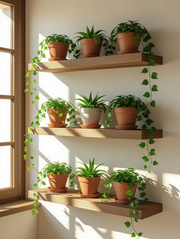 stunning vining plant display