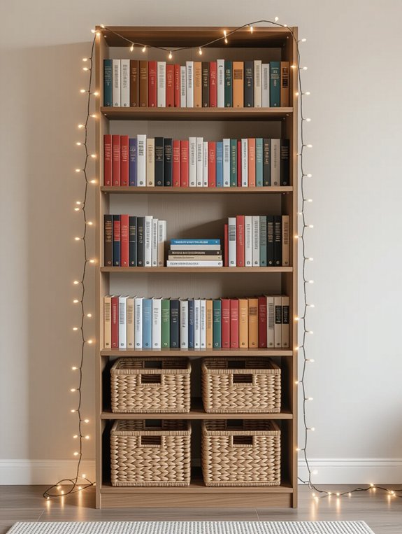 stylish functional bookshelf decor