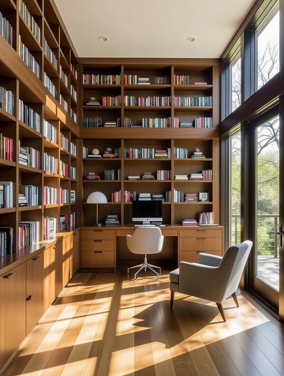 stylish functional office corner