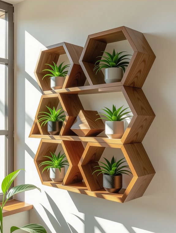 stylish geometric wall decor