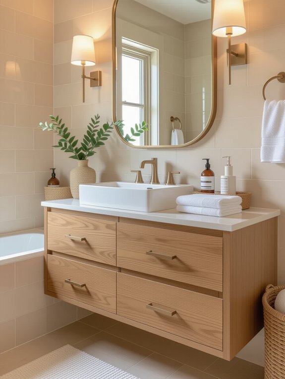 stylish multifunctional bathroom storage