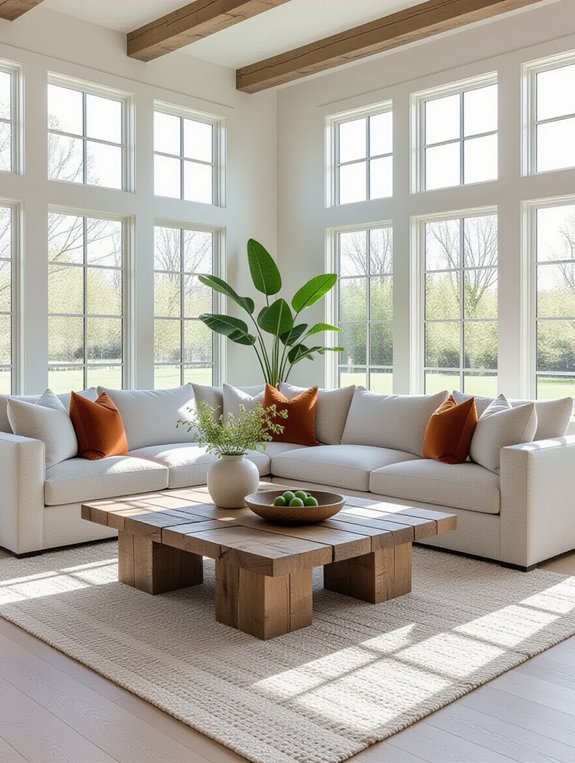 stylish open concept living