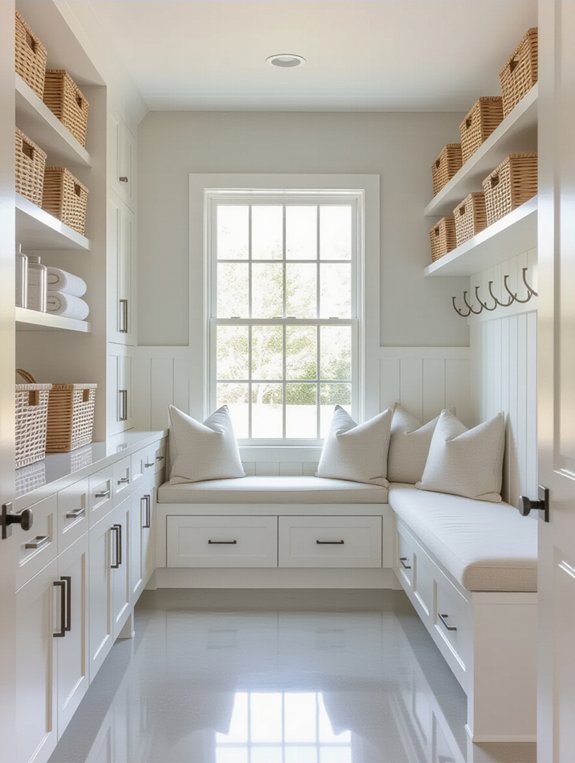 stylish organized laundry room