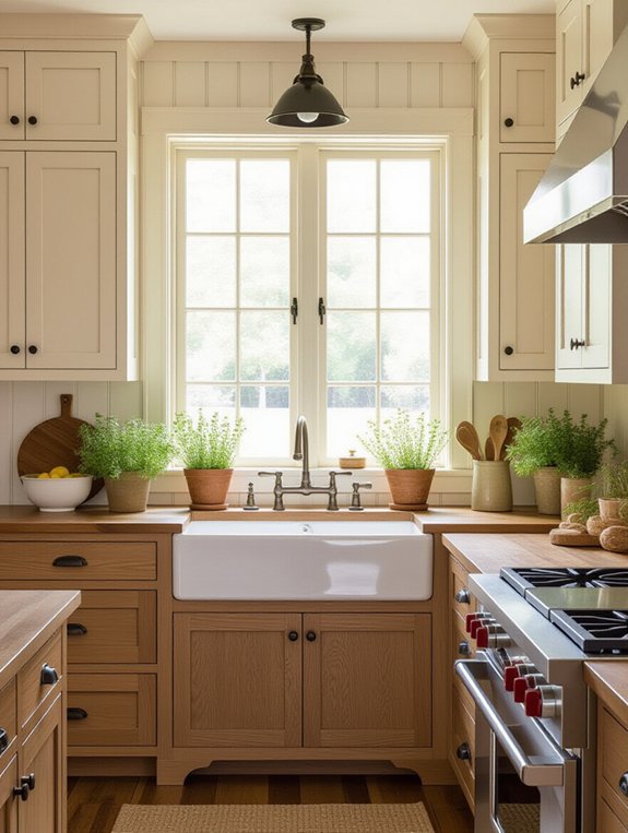 stylish rustic contemporary cabinets