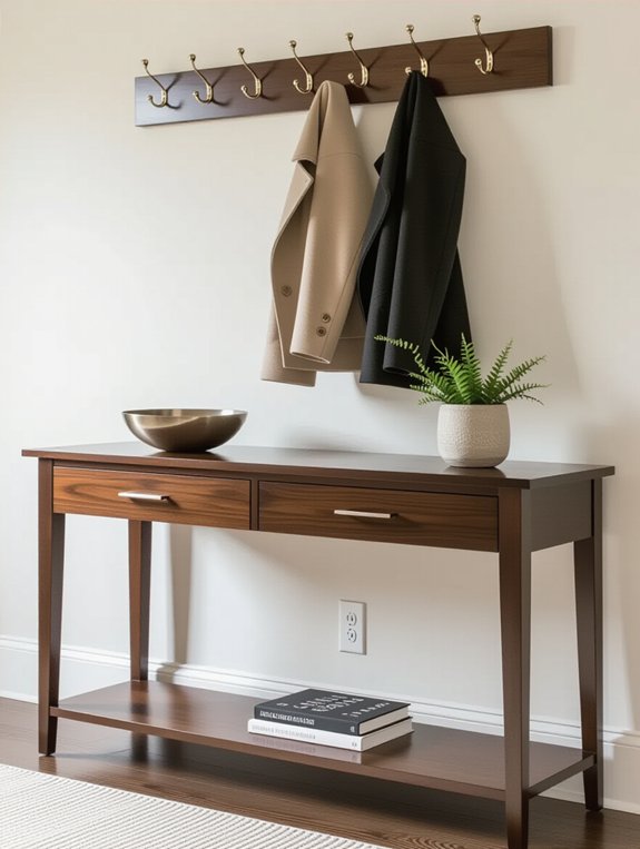 stylish space saving entryway solution