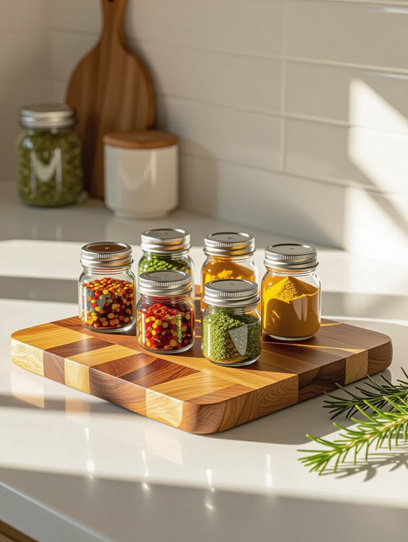 stylish spice organization display