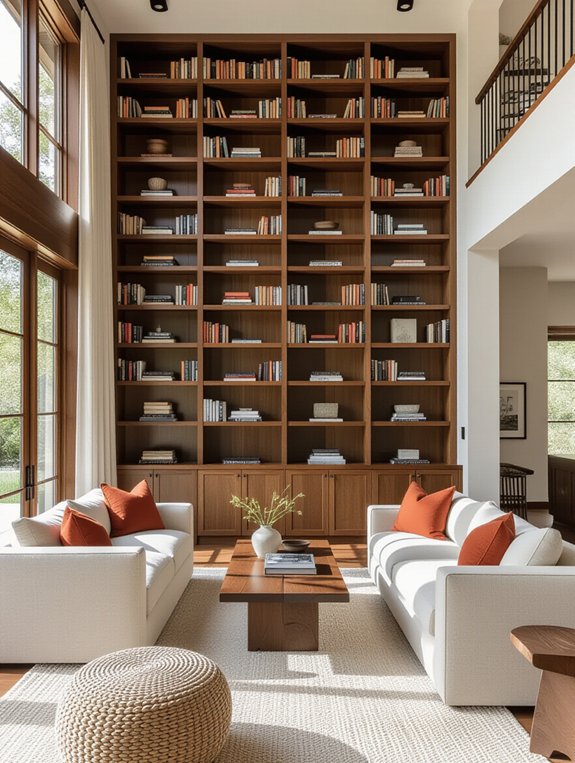 stylish wooden bookshelf dividers