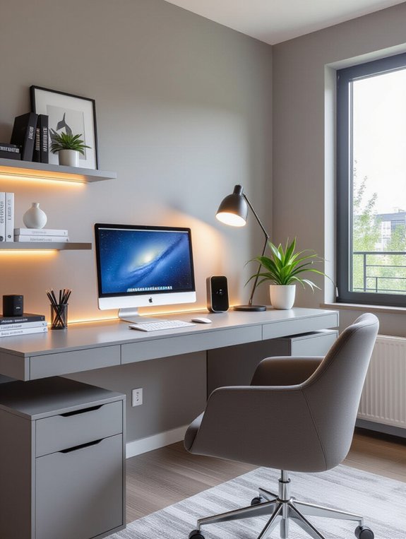 tech savvy gray office solutions